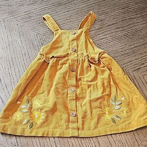 4T corduroy sunflower dress